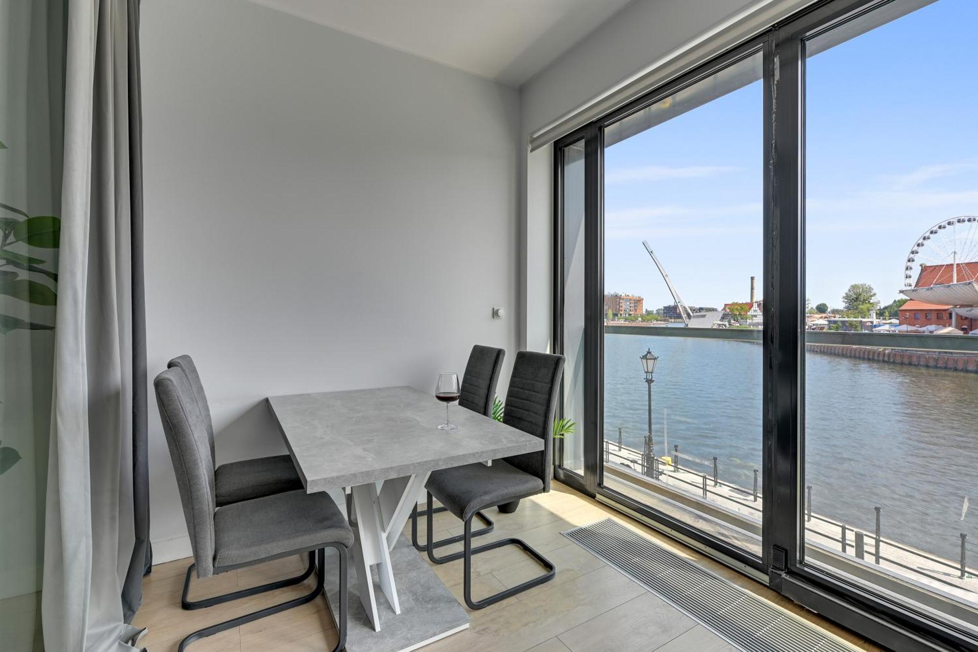 Symfonia Amazing River View Apartment By Downtown Apartments Gdansk Exterior foto