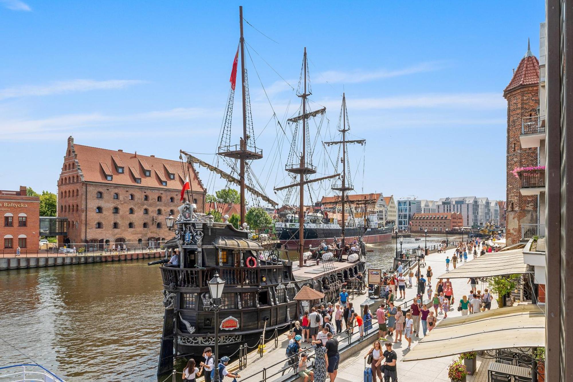 Symfonia Amazing River View Apartment By Downtown Apartments Gdansk Exterior foto